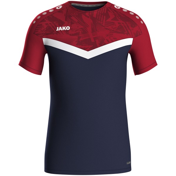 JAKO T-Shirt Iconic marine/chili rot
