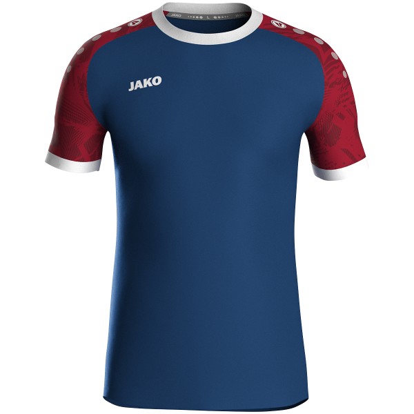 JAKO Trikot Iconic kurzarm navy/chili rot